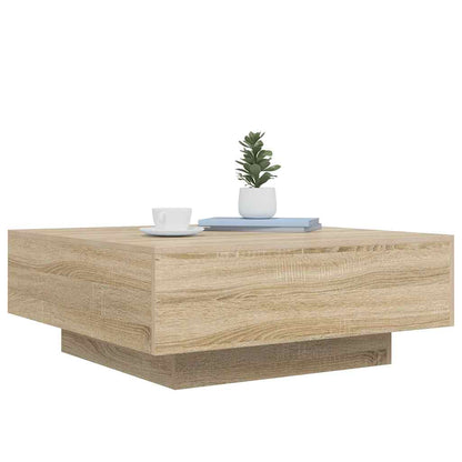 Tavolino da Salotto Rovere Sonoma 80x80x31 cm Legno Multistrato