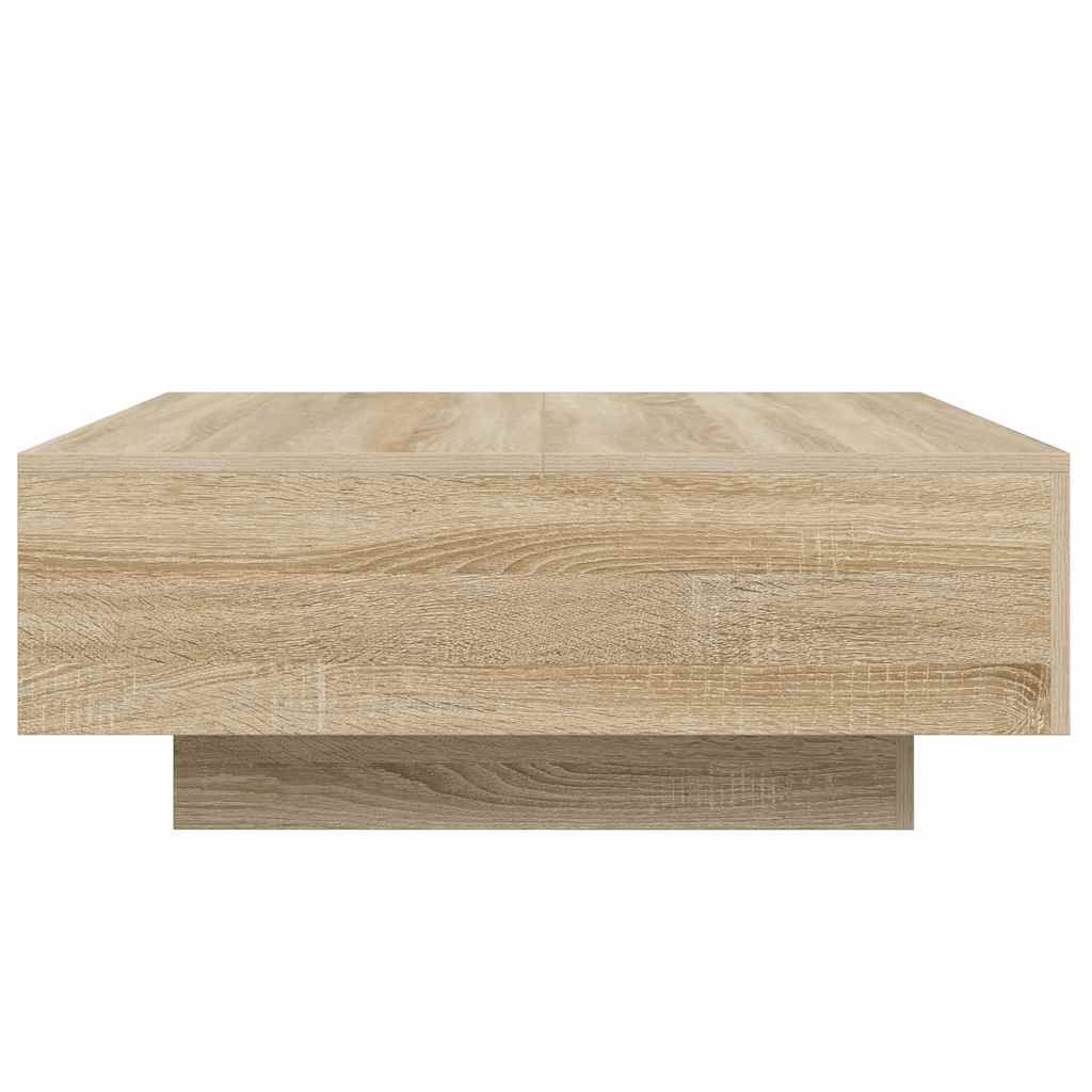 Tavolino da Salotto Rovere Sonoma 80x80x31 cm Legno Multistrato | homemem39