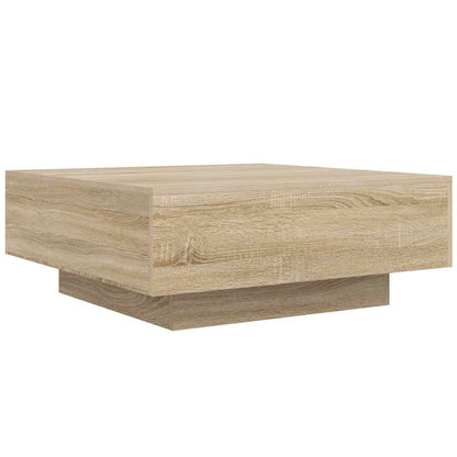 Tavolino da Salotto Rovere Sonoma 80x80x31 cm Legno Multistrato