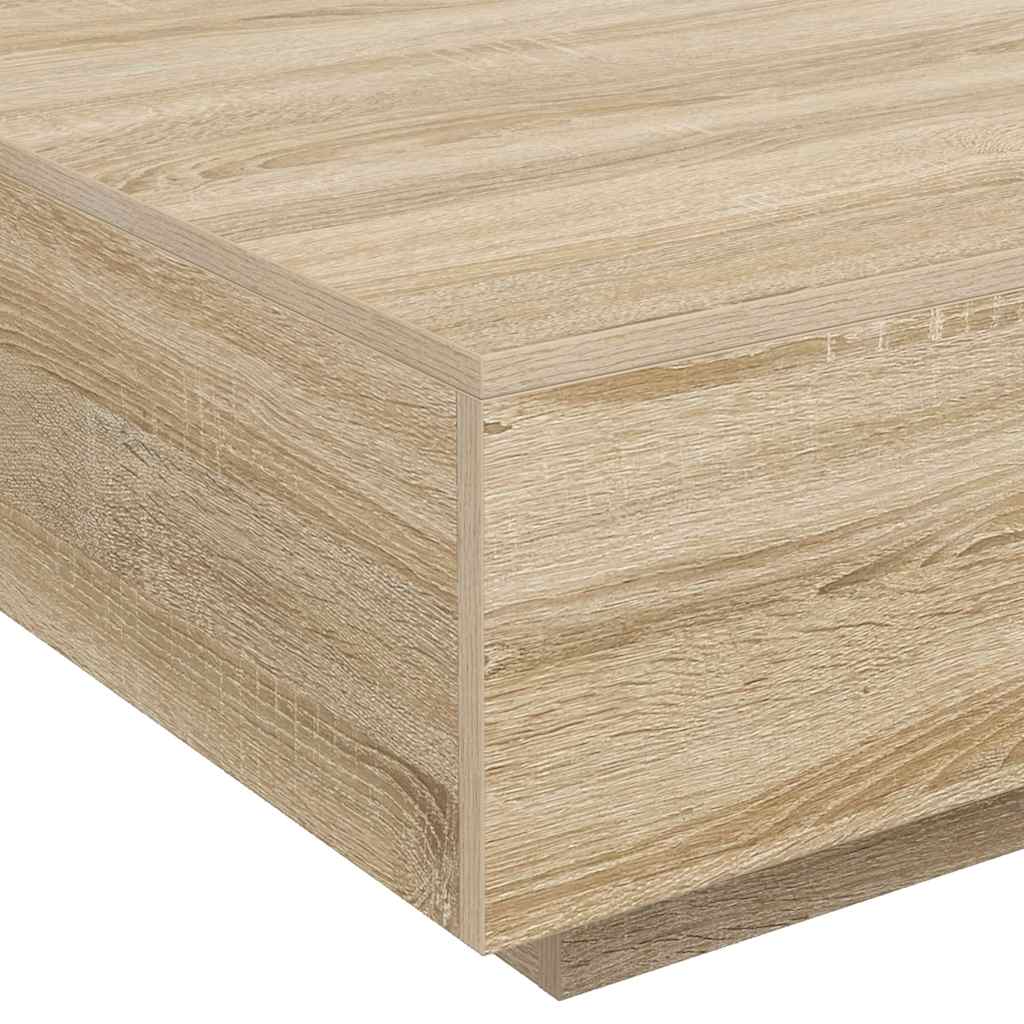 Tavolino da Salotto Rovere Sonoma 80x80x31 cm Legno Multistrato