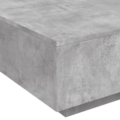Tavolino Salotto Grigio Cemento 80x80x31 cm Legno Multistrato