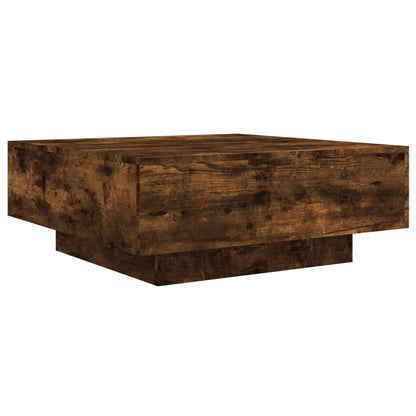 Tavolino da Salotto Rovere Fumo 80x80x31 cm Legno Multistrato