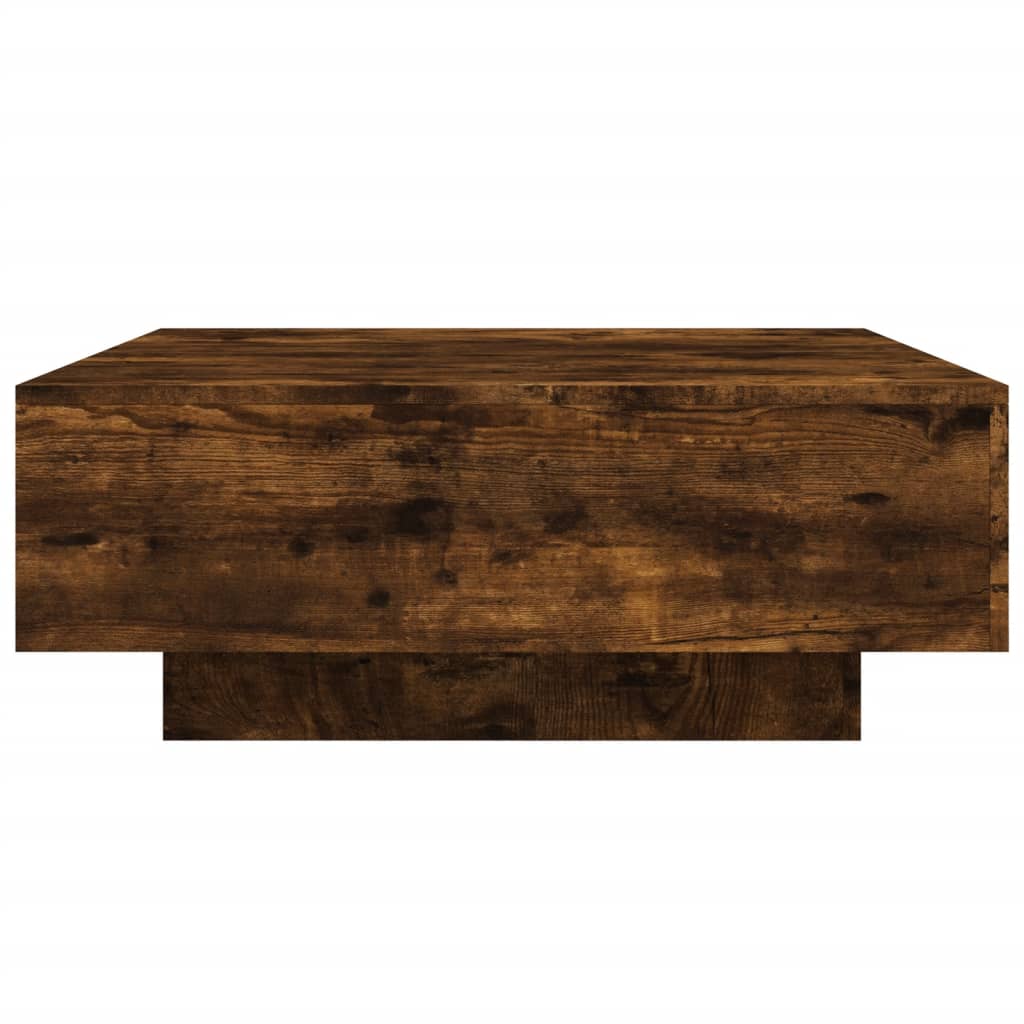 Tavolino da Salotto Rovere Fumo 80x80x31 cm Legno Multistrato | homemem39