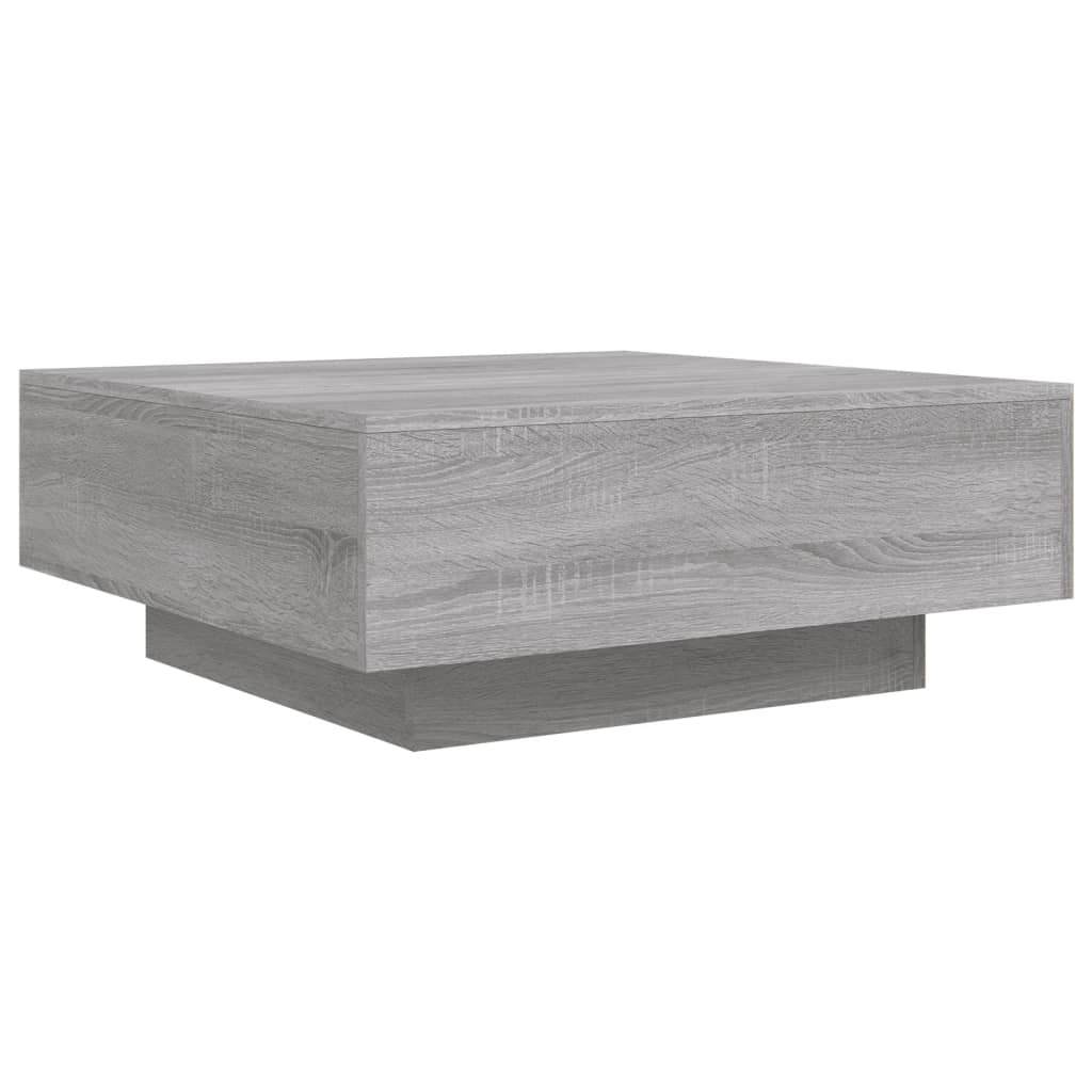 Tavolino da Salotto Grigio Sonoma 80x80x31 cm Legno Multistrato