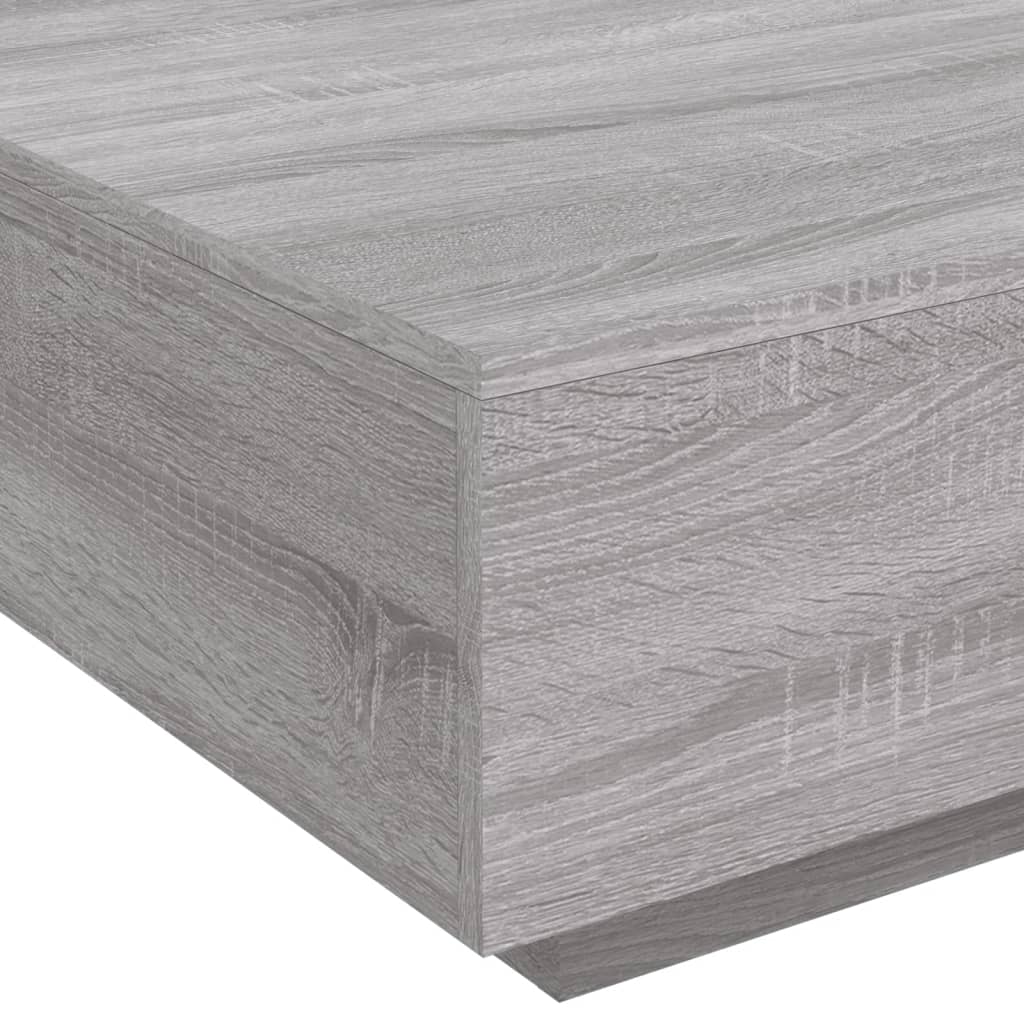 Tavolino da Salotto Grigio Sonoma 80x80x31 cm Legno Multistrato | homemem39