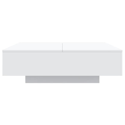 Tavolino da Salotto Bianco 100x100x31 cm in Legno Multistrato | homemem39