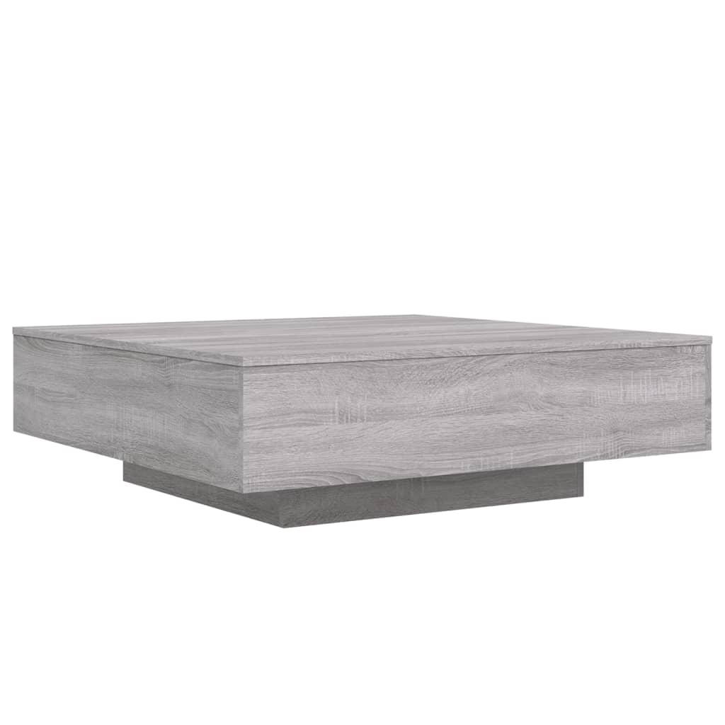 Tavolino Salotto Grigio Sonoma 100x100x31 cm Legno Multistrato | homemem39