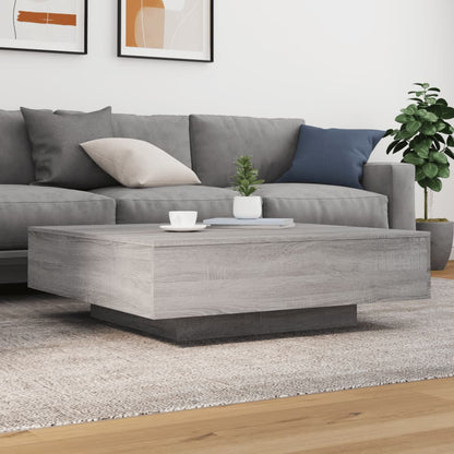 Tavolino Salotto Grigio Sonoma 100x100x31 cm Legno Multistrato | homemem39