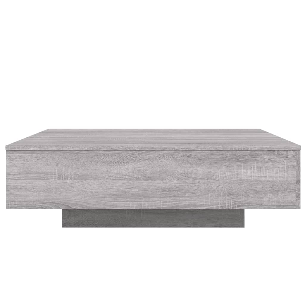 Tavolino Salotto Grigio Sonoma 100x100x31 cm Legno Multistrato | homemem39