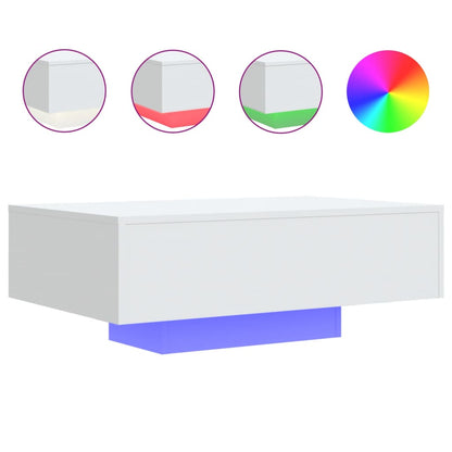 Tavolino da Soggiorno con Luci LED