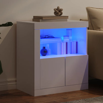 Sideboard mit weißen LED-Leuchten 60,5 x 37 x 67 cm