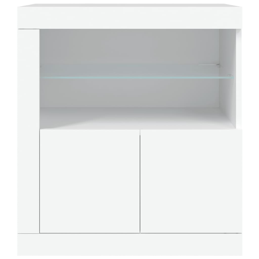 Sideboard mit weißen LED-Leuchten 60,5 x 37 x 67 cm