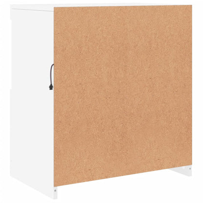 Credenza con Luci LED Bianca 60,5x37x67 cm - homemem39