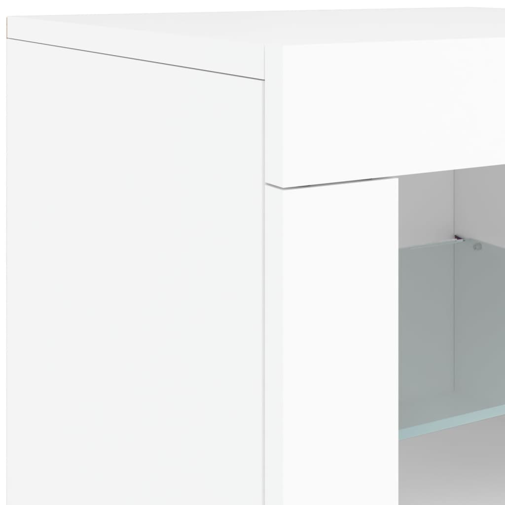 Sideboard mit weißen LED-Leuchten 60,5 x 37 x 67 cm