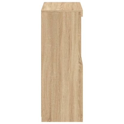 Armadietto con Luci LED Rovere Sonoma in Legno Multistrato