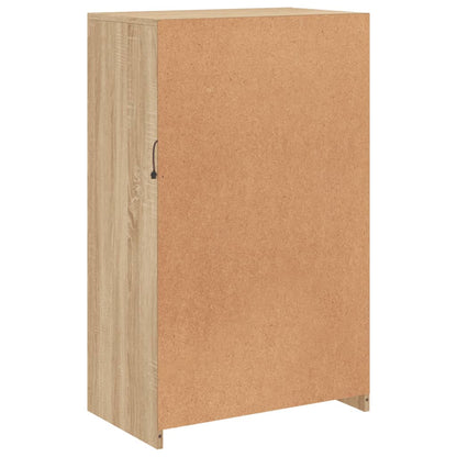 Armadietto con Luci LED Rovere Sonoma in Legno Multistrato