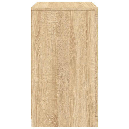 Armadietto con Luci LED Rovere Sonoma in Legno Multistrato - homemem39