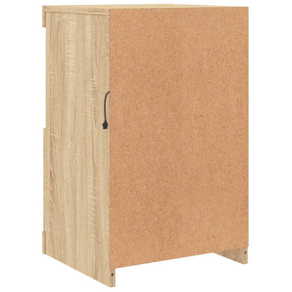 Armadietto con Luci LED Rovere Sonoma in Legno Multistrato