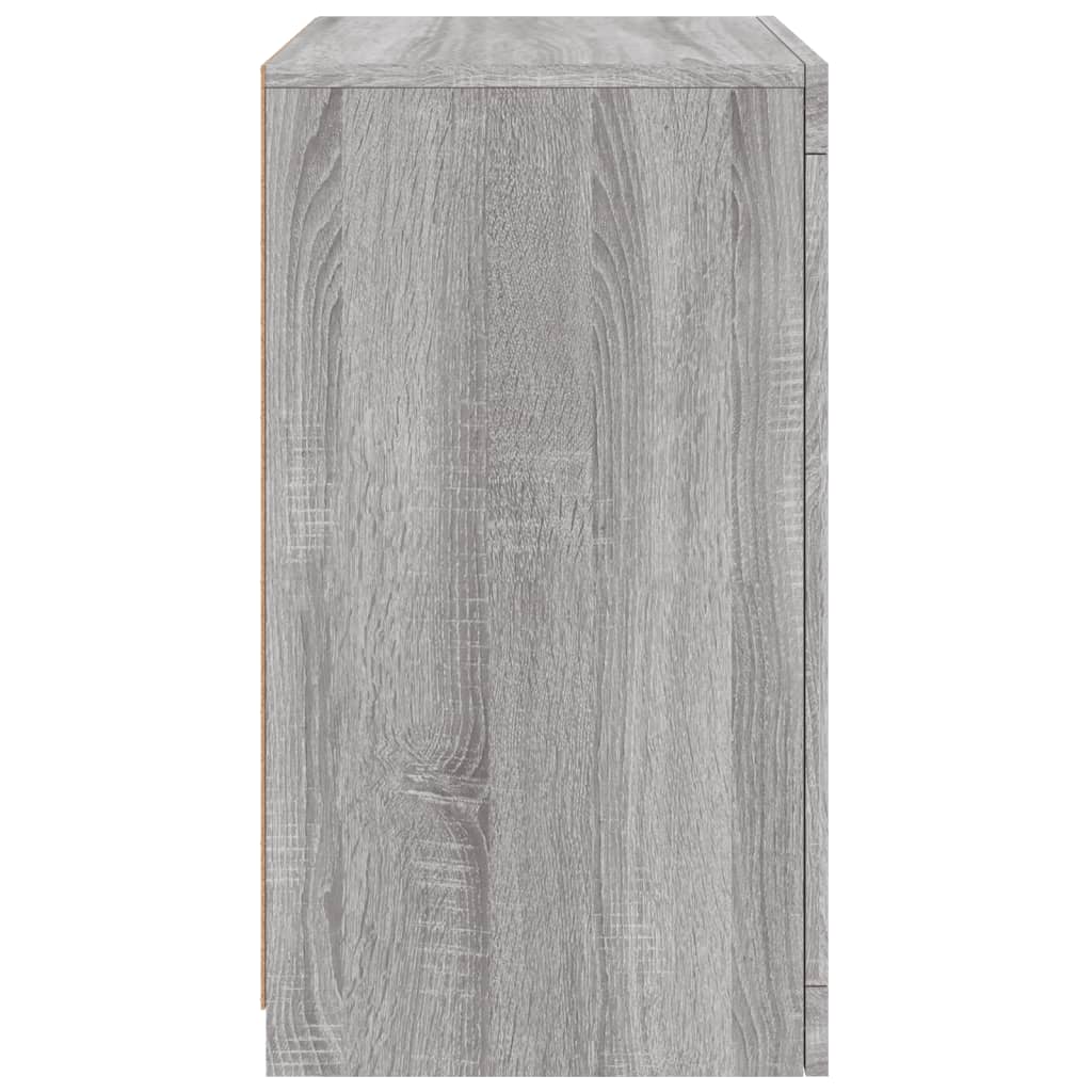 Armadietto con Luci LED Grigio Sonoma in Legno Multistrato - homemem39