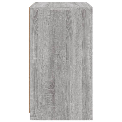Armadietto con Luci LED Grigio Sonoma in Legno Multistrato - homemem39