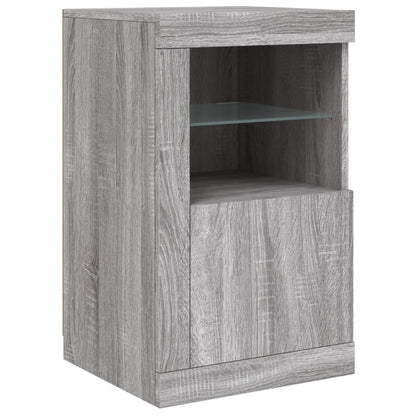 Armadietti con Luci LED 2pz in legno multistrato