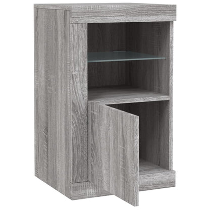 Armadietti con Luci LED 2pz in legno multistrato