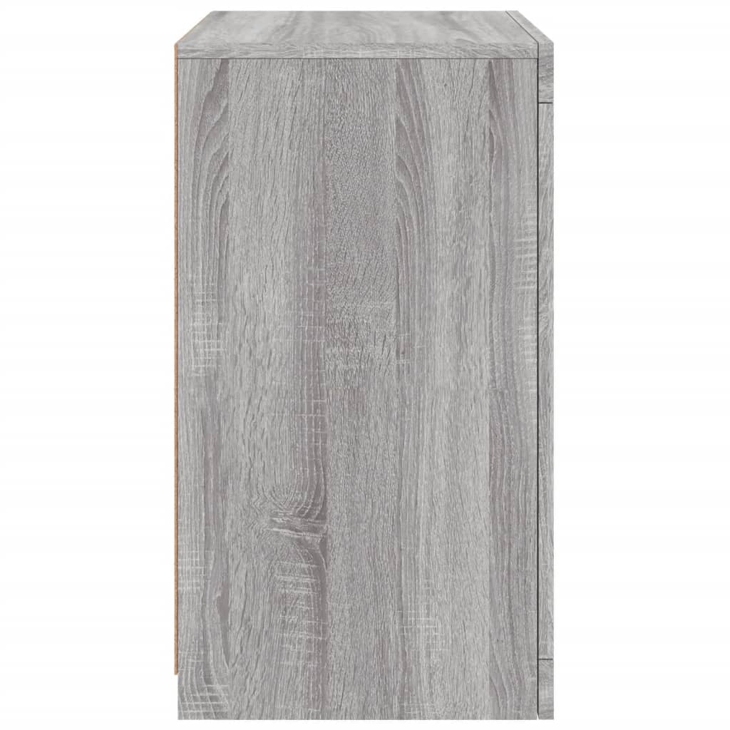Armadietti con Luci LED 2pz in legno multistrato