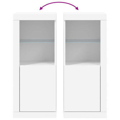 Credenza con Luci LED Bianca 41x37x100 cm - homemem39