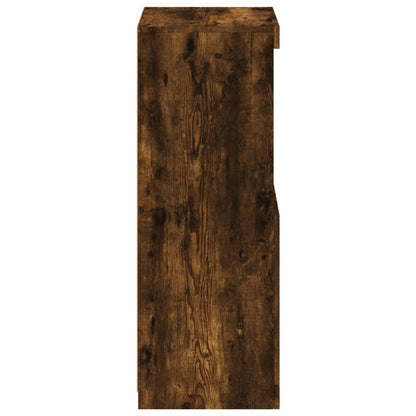 Credenza con Luci LED Rovere Fumo 41x37x100 cm - homemem39