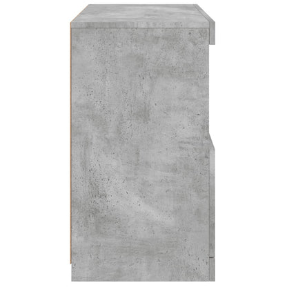 Credenza con Luci LED Grigio Cemento 60x37x67 cm - homemem39