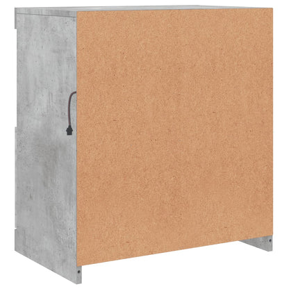 Credenza con Luci LED Grigio Cemento 60x37x67 cm - homemem39