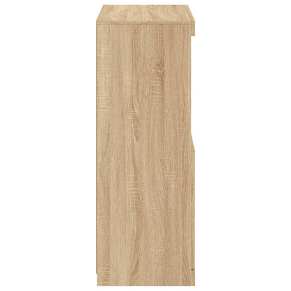 Credenza con Luci LED Rovere Sonoma 60,5x37x100 cm - homemem39