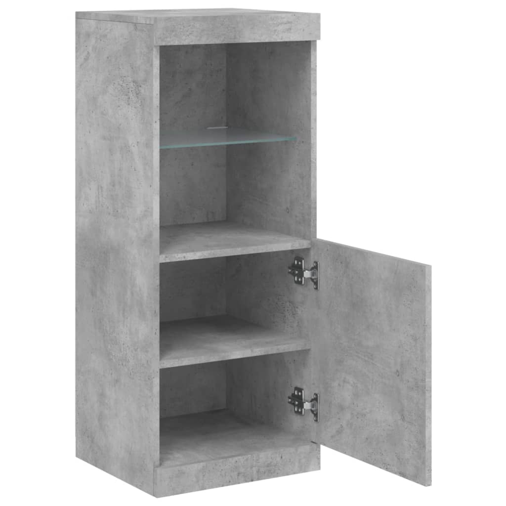 Credenza con Luci LED Grigio Cemento 41x37x100 cm - homemem39