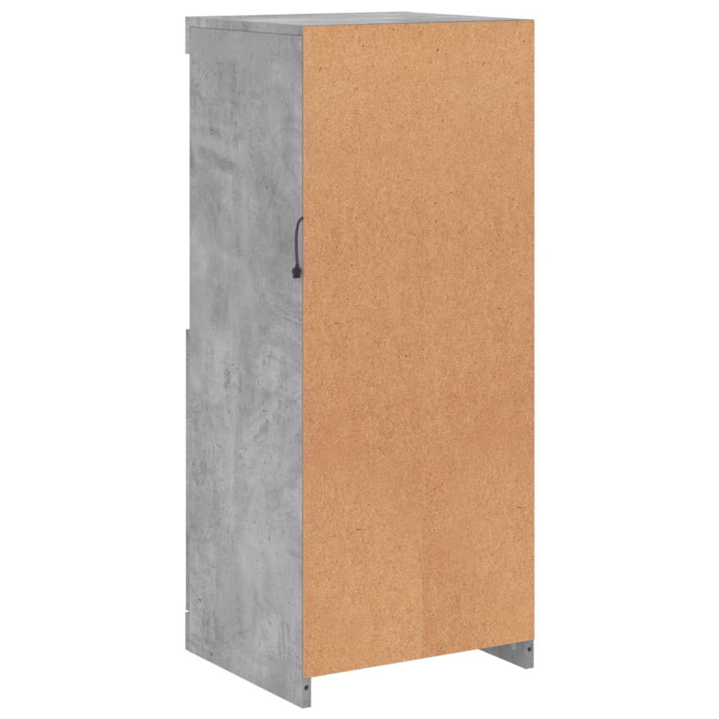 Credenza con Luci LED Grigio Cemento 41x37x100 cm - homemem39