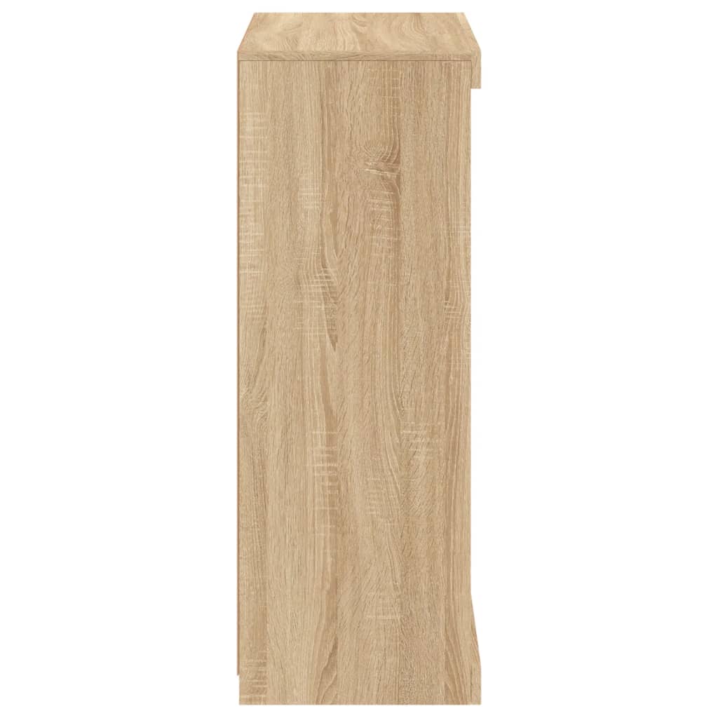 Credenza con Luci LED Rovere Sonoma 60,5x37x100 cm - homemem39