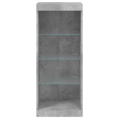 Credenza con Luci LED Grigio Cemento 41x37x100 cm - homemem39