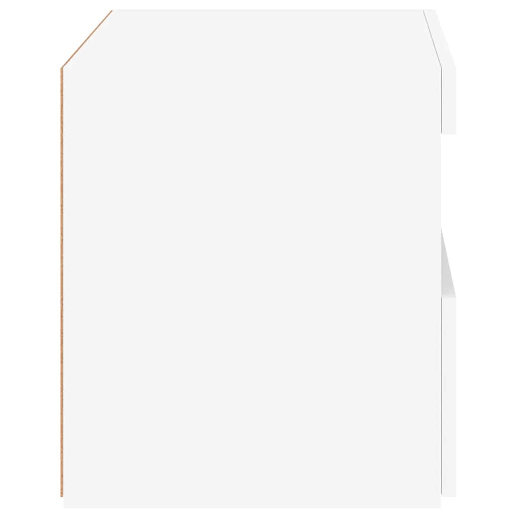 Comodino con Luci LED Bianco 50x40x45 cm - homemem39