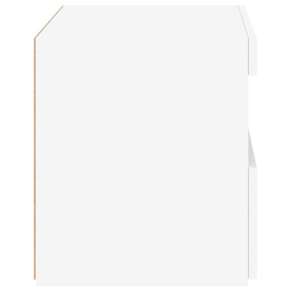 Comodino con Luci LED Bianco 50x40x45 cm - homemem39