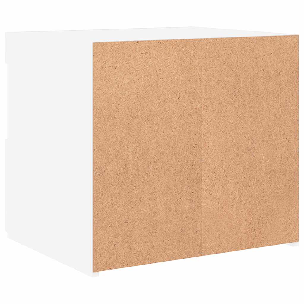 Comodino con Luci LED Bianco 50x40x45 cm - homemem39