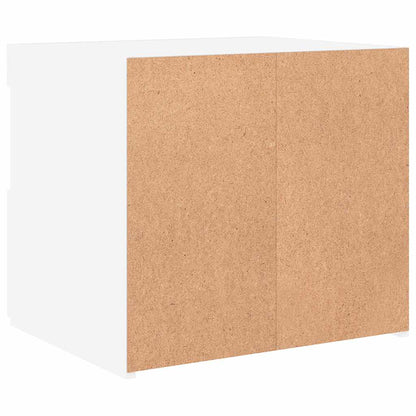 Comodino con Luci LED Bianco 50x40x45 cm - homemem39