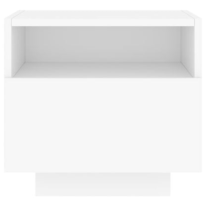 Comodino con Luci LED Bianco 40x39x37 cm - homemem39