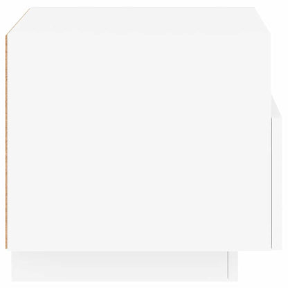 Comodino con Luci LED Bianco 40x39x37 cm - homemem39