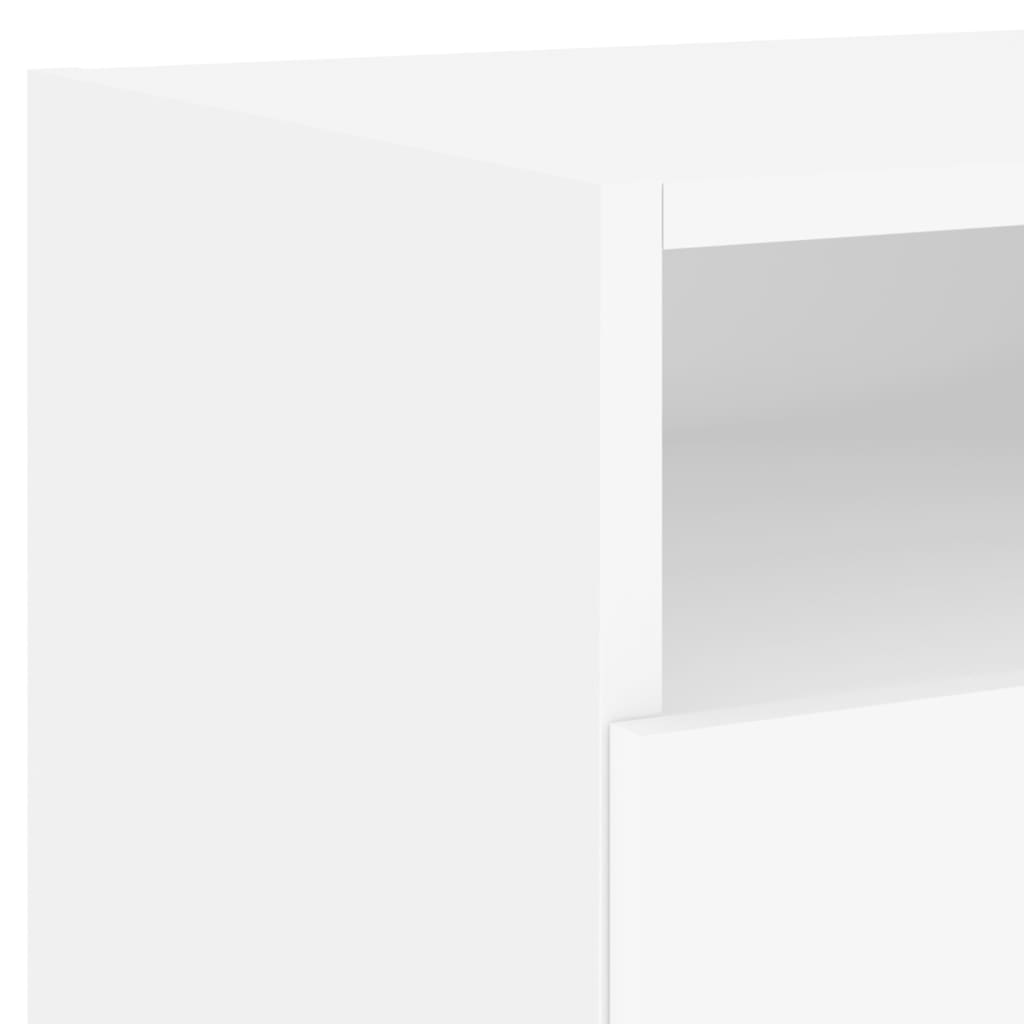 Comodino con Luci LED Bianco 40x39x37 cm - homemem39