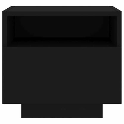 Comodino con Luci LED Nero 40x39x37 cm - homemem39