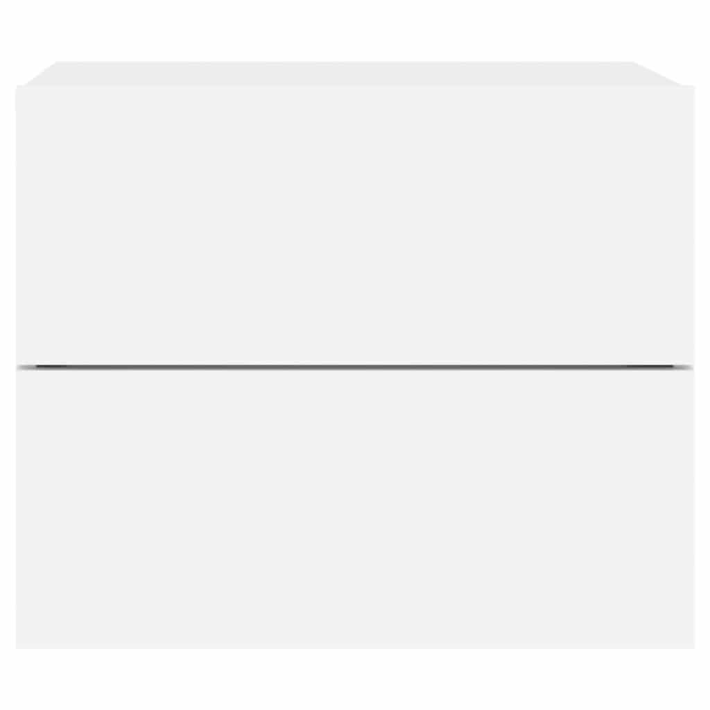 Comodino a Parete con Luci LED Bianco - homemem39