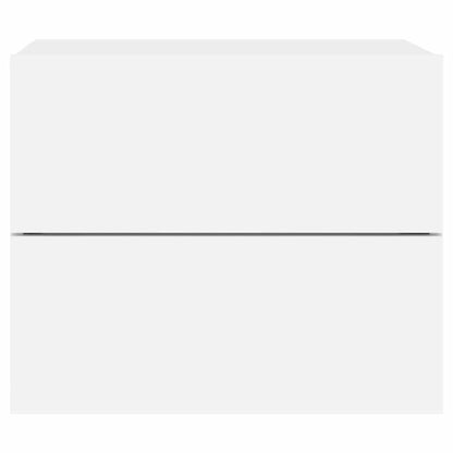 Comodino a Parete con Luci LED Bianco - homemem39