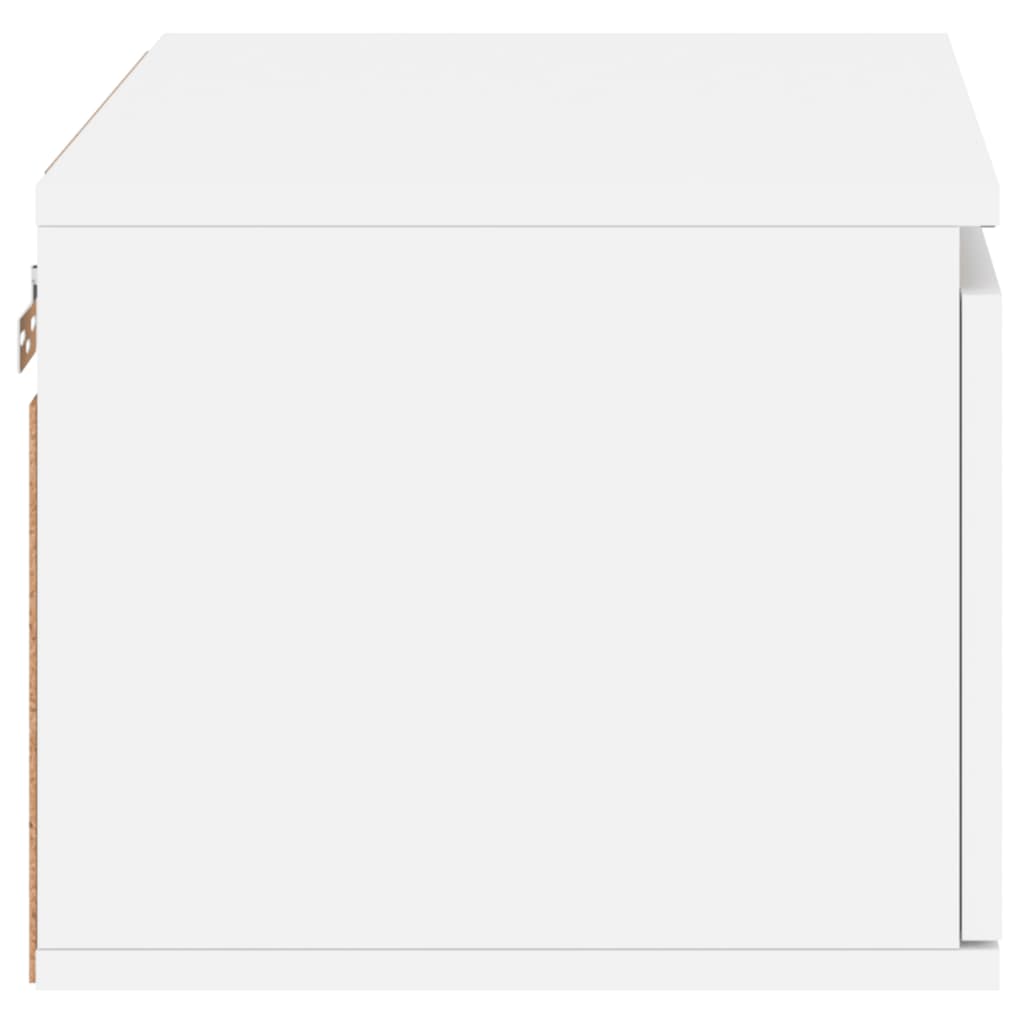 Comodino a Parete con Luci LED Bianco - homemem39