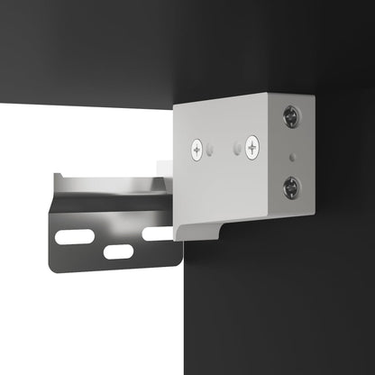 Mobili TV a Parete 2pz Neri 40x30x30 cm in Legno Multistrato