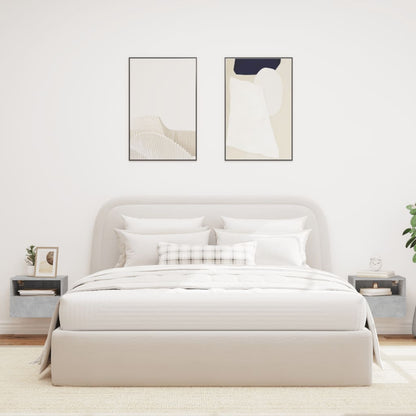 Mobili TV Muro 2pz Grigio Cemento 40x30x30 cm Legno Multistrato - homemem39