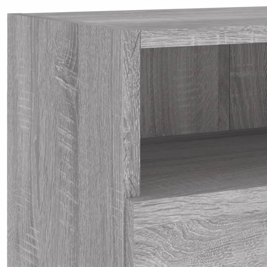 Mobile TV a Parete Grigio Sonoma 80x30x30 cm Legno Multistrato | homemem39